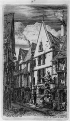 La via dei tessuti a Bourges
