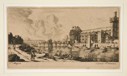 Il padiglione di Mademoiselle e una parte del Louvre