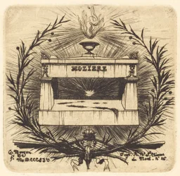 La tomba di Molière, al Père-Lachaise, Parigi
