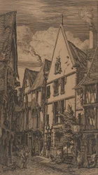 Rue des Toiles, Bourges, 1853