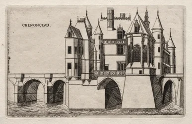 Il castello di Chenonceau, 1856