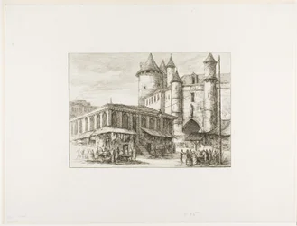 Il Grand Châtelet, Parigi, c. 1780, dopo un disegno precedente