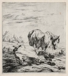 I due cavalli, 1850
