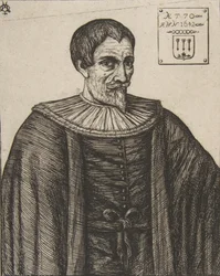 Lo storico John Besly, dopo Jaspar Isaac, 1861