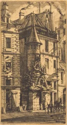 Torretta in Rue de la Tixéranderie, Parigi (casa con torretta, via dei Tessitori, Parigi)