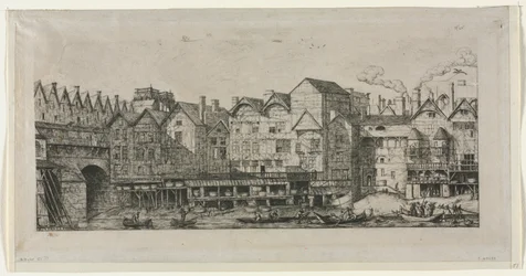 Vista di parte della città di Parigi verso la fine del XVII secolo, 1861