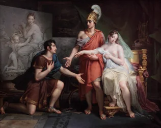 Francese:  Alexandre le Grand cédant Campaspe à Apelle Alessandro Magno dona Campaspe ad Apelle