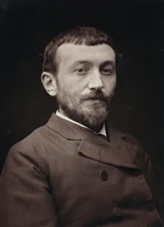 Album Artistique et Biographique, 5me année, Salon 1885; ritratto del pittore francese Alfred-Henri Bramtot (1852-1894)