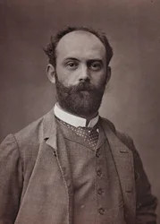 Album Artistique et Biographique, 6me année, Salon 1885; ritratto del pittore francese Ernest Bordes (1852-1914)