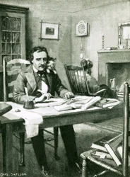 Poe al lavoro sotto l