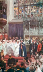 Il matrimonio di Re Edoardo VII e la Regina Alessandra nella Cappella di San Giorgio, Windsor