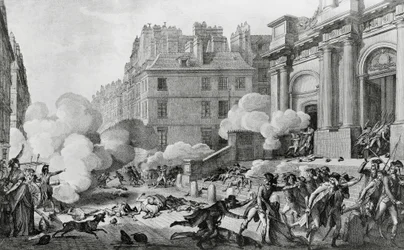 Napoleone Bonaparte reprime la rivolta realista davanti alla Chiesa di Saint-Roch a Parigi