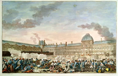 Il 10 agosto 1792, inciso da Isidore Stanislas Helman (1743-1809) 1792-93