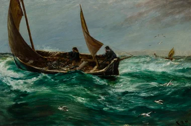 Pescatore sulla via di casa