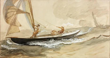 Studio di uno yacht da corsa
