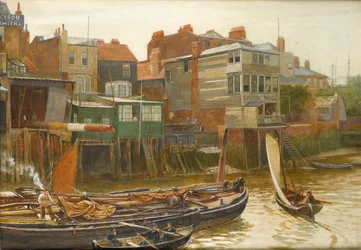 Il Tamigi a Cold Harbour, Blackwall, 1896