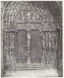 Cattedrale di Chartres, portale centrale del transetto meridionale; Il Giudizio Universale