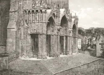 Cattedrale di Chartres - Portico del Sud XII secolo, c. 1854, stampato c. 1857