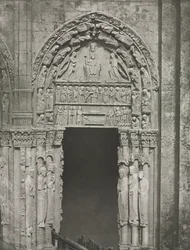Cattedrale di Chartres: Porta destra del Portale Reale con Nostra Signora di Chartres, 1857