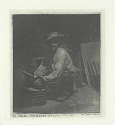 Muratore inginocchiato, febbraio-marzo 1854, stampato nel 1982.