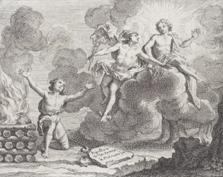 Apollo, Mercurio e le pastorelle, Favola X in La Motte, Fables Nouvelles
