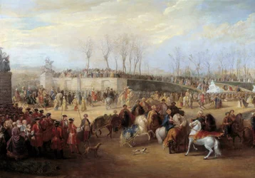 Ricevimento di Mehemet Effendi, ambasciatore turco del grande sultano Achmet, da parte di Luigi XV il 21 marzo