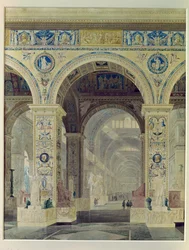 Vista Interna del Louvre