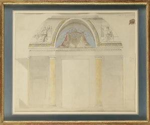 Studio per la decorazione del trono al Palais des Tuileries