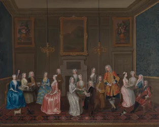 Tea party a casa di Lord Harrington, St. James