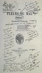 Buono da disegnare da "Fiori del male", annotato da Charles Baudelaire