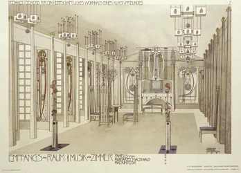 Design per una sala musicale, c.1901