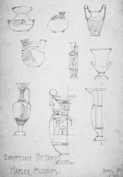 Ceramica Egizia, Museo di Napoli, 1891