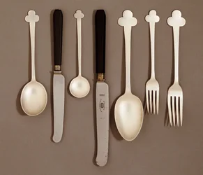 Servizio da tavola elettroplaccato, per E. Bingham & Co., c.1906
