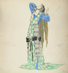 Costume per Bellengere in Le Mort de Tintagiles, 1912