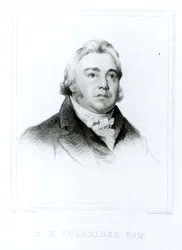 Ritratto di Samuel Taylor Coleridge (1772-1834) inciso da Henry Meyer (1782-1847)