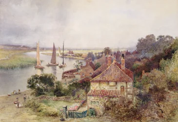 Sul fiume Yare, c.1880
