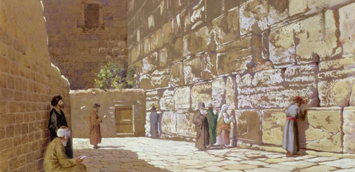 Il Muro del Pianto, a Gerusalemme, 1872