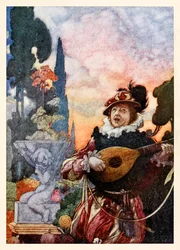 "Mark how one string, sweet husband to another, strikes each by each by mutual ordering" da "Harmony and Melody" in The Songs and Sonnets of William Shakespeare