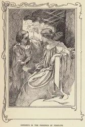 Odisseo in presenza di Penelope