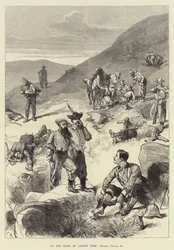 Sul pendio del collo di Laing, sera, 28 gennaio