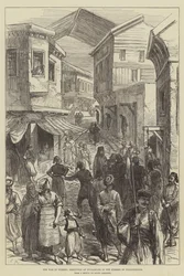 La guerra in Turchia, esecuzione di bulgari nelle strade di Filippopoli