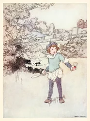 "This fair child of mine" frontespizio da "A Revival - When Forty Winters Shall Besiege Thy Brow" in The Songs and Sonnets of William Shakespeare