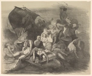 Il naufragio della Medusa. Scena dal dramma con lo stesso nome