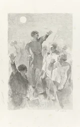 Wilfried circondato dai suoi guerrieri