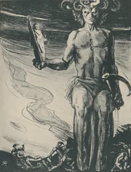 Poster per The Dynasts di Thomas Hardy, 1919