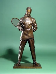 Figura in bronzo di S.A.R. il Principe di Galles, poi Edoardo VIII, vestito per il tennis, c.1920-1930