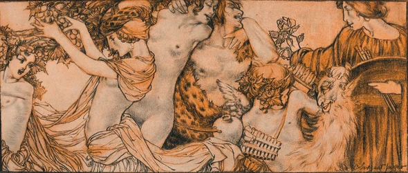 Illustrazione dal Rubaiyat di Omar Khayyam, c20 secolo 1914-1915