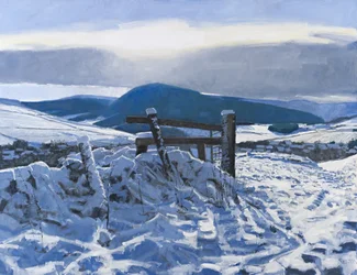 Confini di neve, 2012 (olio su tela)