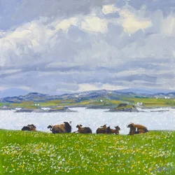 Pecora che sonnecchia, Iona, 2015 (olio su tela)