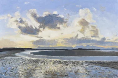 Nuvole della sera, Eigg e Rum, 2015 (olio su tela)